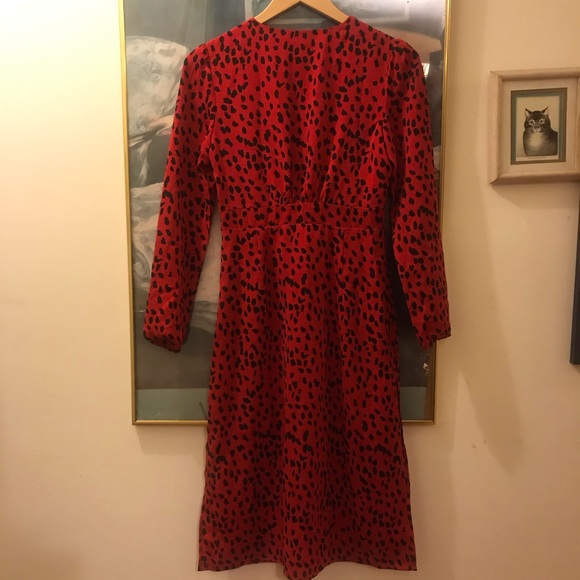 NWOT Rahi XS Red Leopard Scarlett Dress X Small - Picture 8 of 11